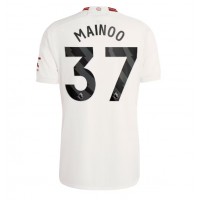 Camisa de Futebol Manchester United Kobbie Mainoo #37 Equipamento Alternativo 2023-24 Manga Curta